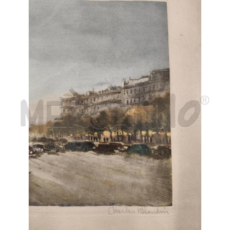QUADRO PARIGI LES CHAMPES ELISEE CHARLES BLANDINI  | Mercatino dell'Usato San giorgio del sannio 2
