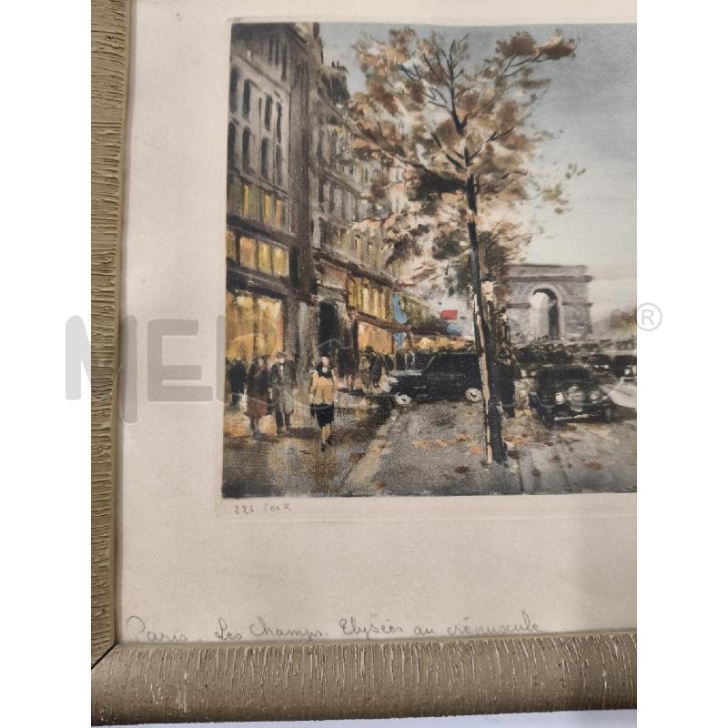 QUADRO PARIGI LES CHAMPES ELISEE CHARLES BLANDINI  | Mercatino dell'Usato San giorgio del sannio 3