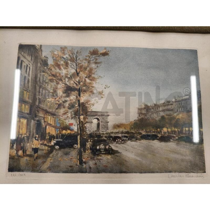 QUADRO PARIGI LES CHAMPES ELISEE CHARLES BLANDINI  | Mercatino dell'Usato San giorgio del sannio 4