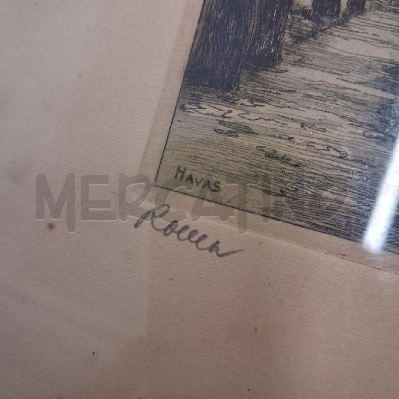 QUADRO STAMPA ACQUERELLO PONTE HAVAS | Mercatino dell'Usato San giorgio del sannio 5