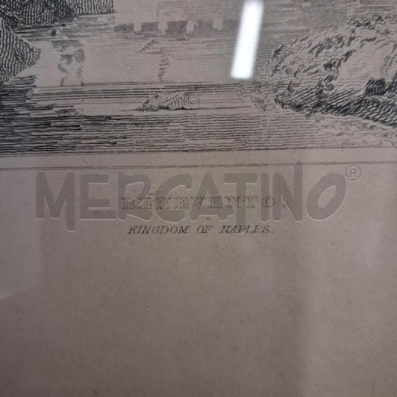 QUADRO STAMPA BENEVENTO KINDOM OF NAPLES  | Mercatino dell'Usato San giorgio del sannio 4