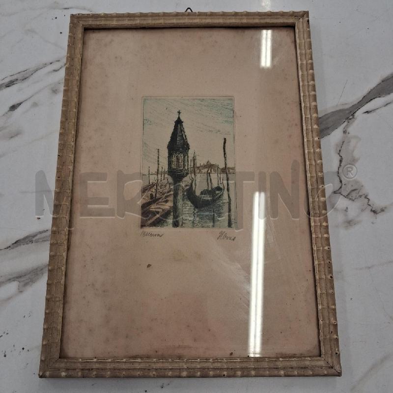 QUADRO STAMPA DISEGNO VENEZIA  | Mercatino dell'Usato San giorgio del sannio 1
