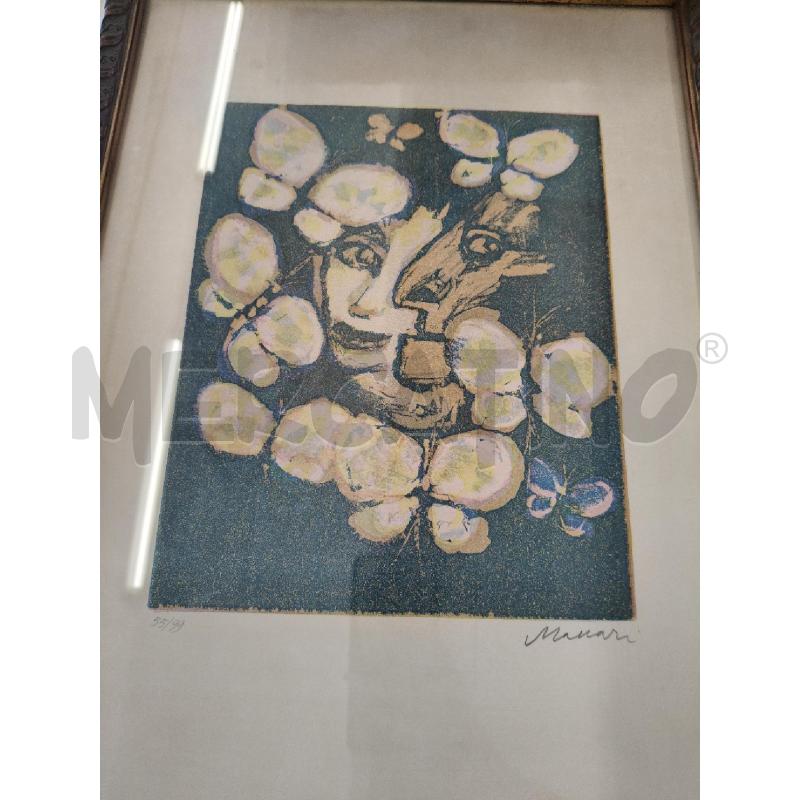 QUADRO STAMPA LITOGRAFICA 55/99 MACCARI | Mercatino dell'Usato San giorgio del sannio 2