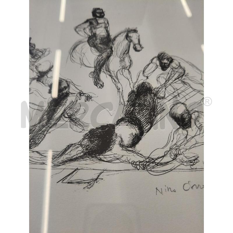 QUADRO STAMPA LITOGRAFICA NINO COSTA COZZA CAVALLI 79/80  | Mercatino dell'Usato San giorgio del sannio 3