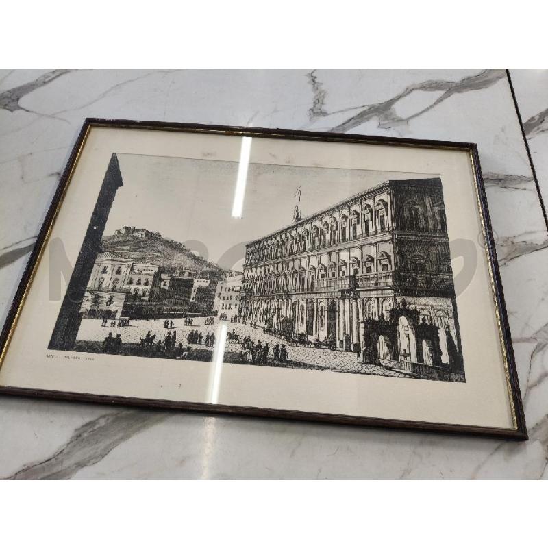 QUADRO STAMPA NAPOLI PALAZZO REALE  | Mercatino dell'Usato San giorgio del sannio 1