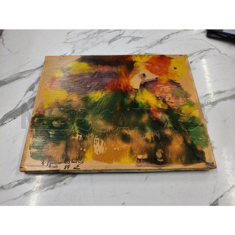 QUADRO TELA ASTRATTA FIRMA D'ARTISTA PEPPINO  | Mercatino dell'Usato San giorgio del sannio 1