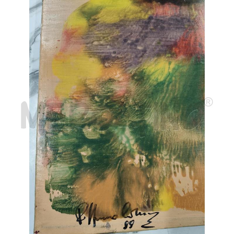 QUADRO TELA ASTRATTA FIRMA D'ARTISTA PEPPINO  | Mercatino dell'Usato San giorgio del sannio 2