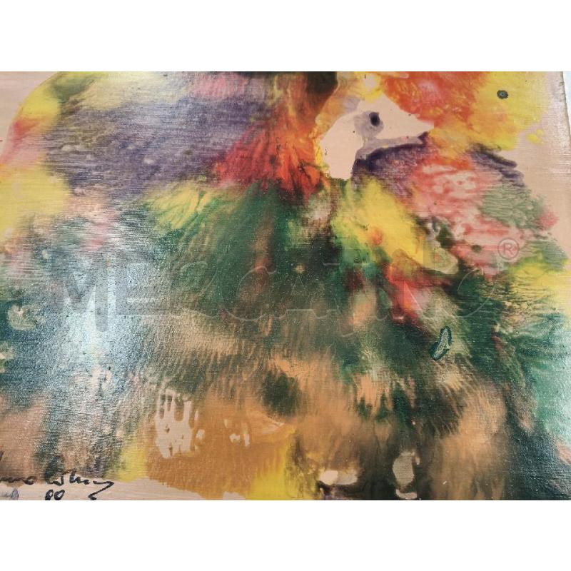 QUADRO TELA ASTRATTA FIRMA D'ARTISTA PEPPINO  | Mercatino dell'Usato San giorgio del sannio 3