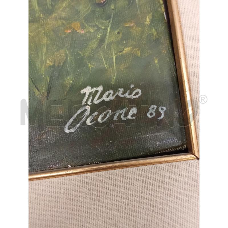 QUADRO TELA DONNA AL LAGO MARIO OCONE 89 | Mercatino dell'Usato San giorgio del sannio 5
