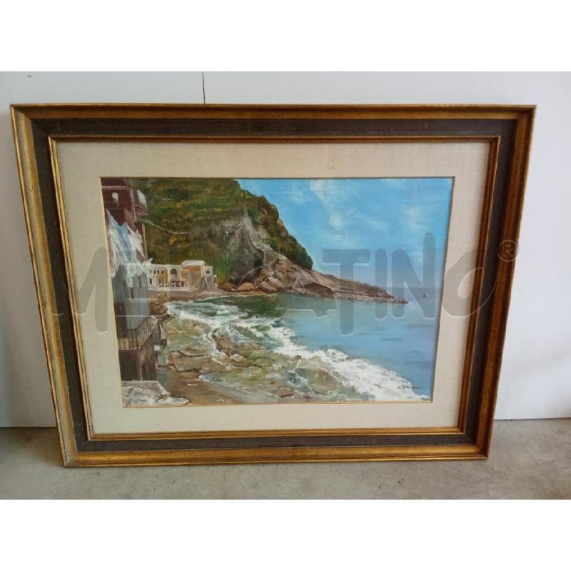 QUADRO TELA PAESAGGIO MARINO ANGELO BLASI  | Mercatino dell'Usato San giorgio del sannio 1