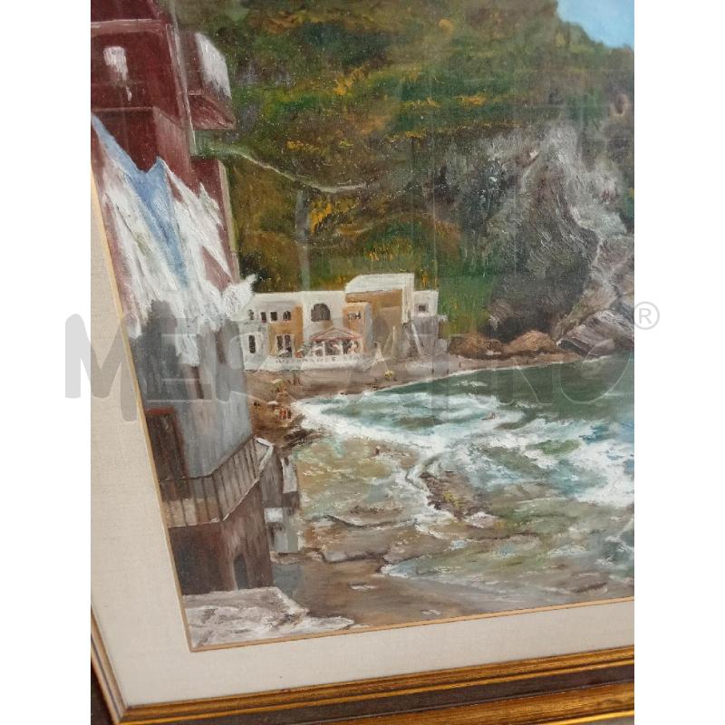 QUADRO TELA PAESAGGIO MARINO ANGELO BLASI  | Mercatino dell'Usato San giorgio del sannio 3