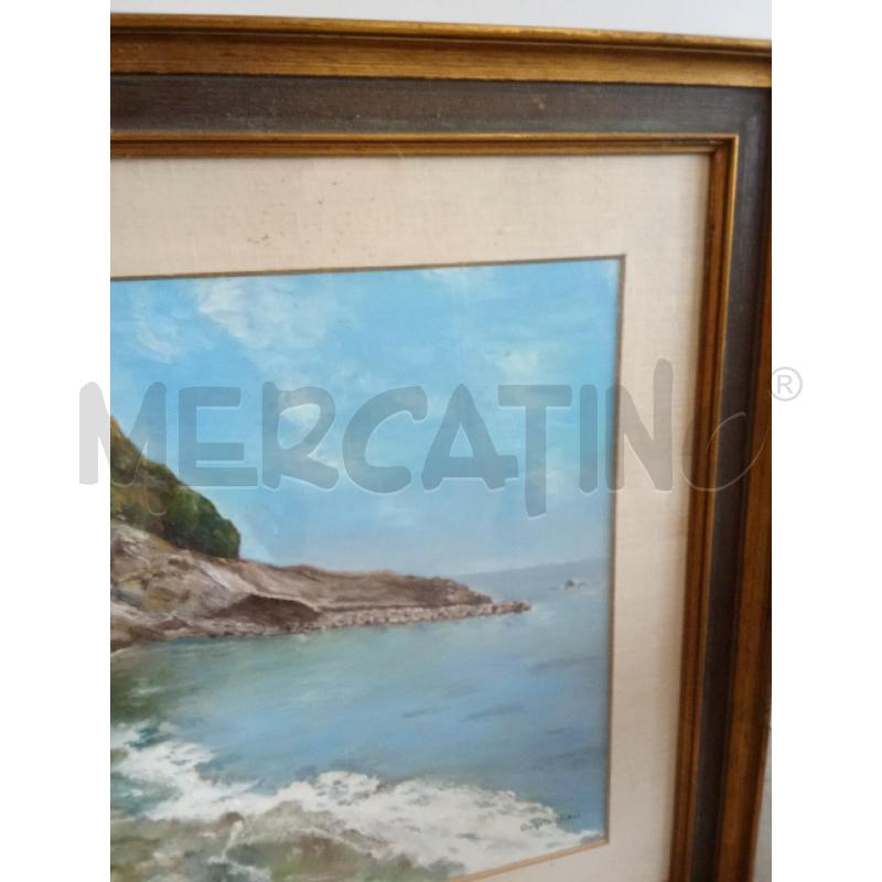 QUADRO TELA PAESAGGIO MARINO ANGELO BLASI  | Mercatino dell'Usato San giorgio del sannio 4