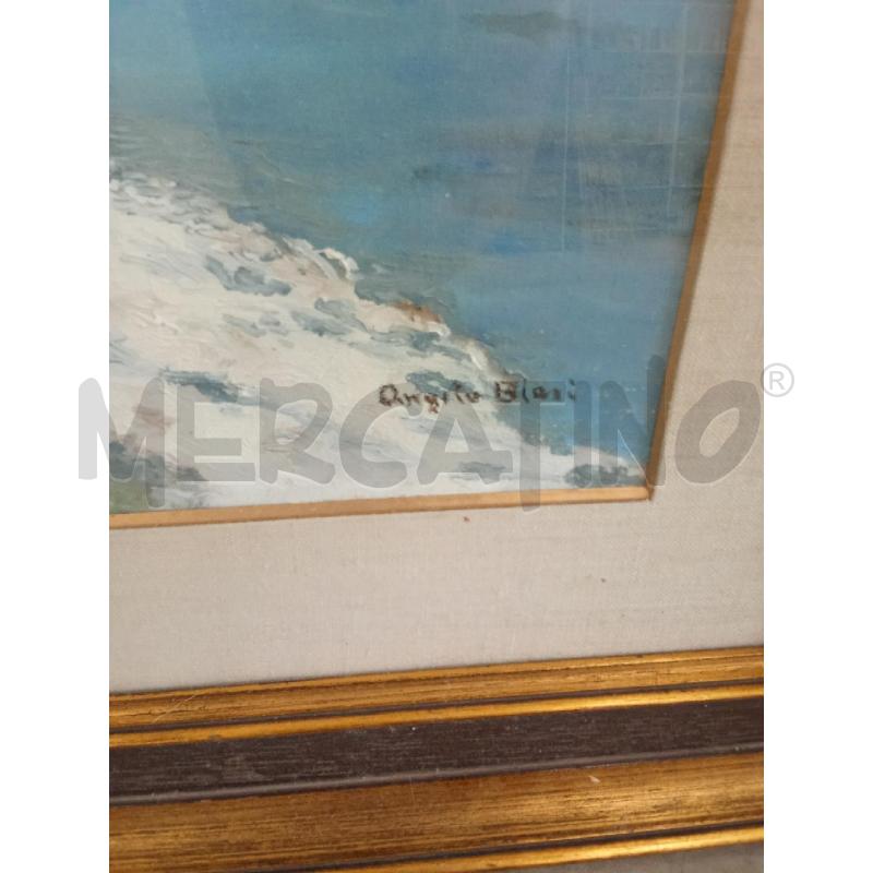 QUADRO TELA PAESAGGIO MARINO ANGELO BLASI  | Mercatino dell'Usato San giorgio del sannio 5