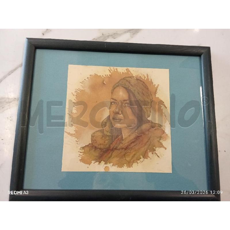 QUADRO VOLTO DONNA C BLU IGOR VERRILLI  | Mercatino dell'Usato San giorgio del sannio 1
