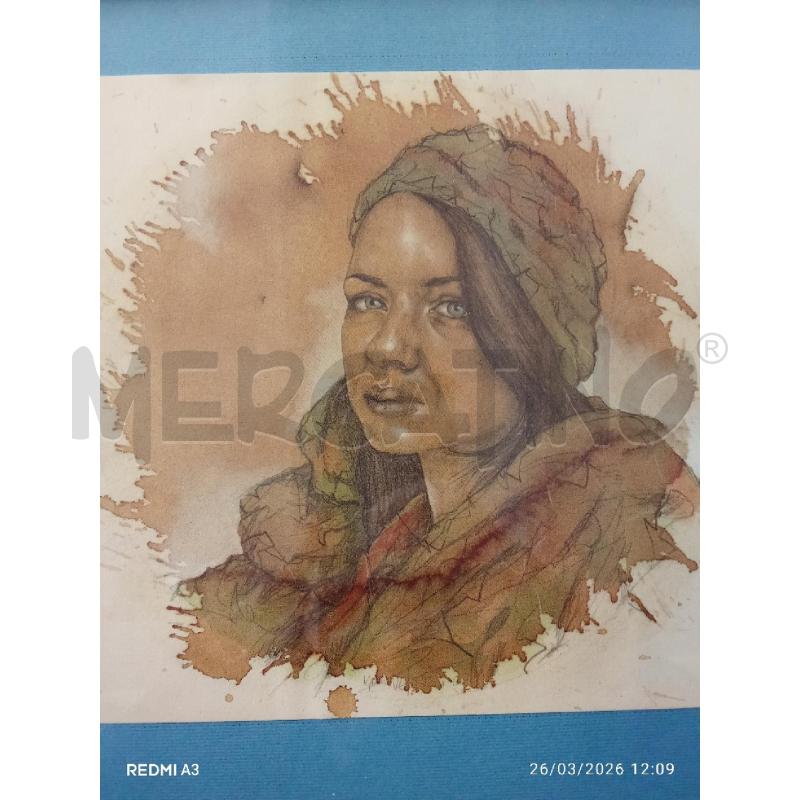 QUADRO VOLTO DONNA C BLU IGOR VERRILLI  | Mercatino dell'Usato San giorgio del sannio 3