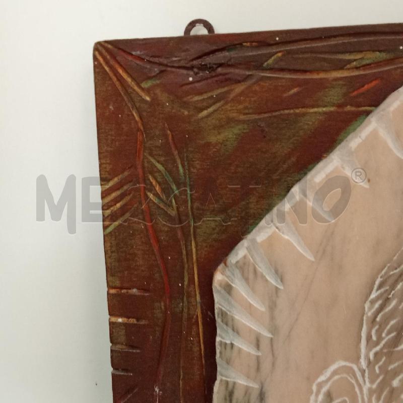 QUADRO VOLTO PADRE PIO INCISO A MANO MIMÌ ROMANO  | Mercatino dell'Usato San giorgio del sannio 4