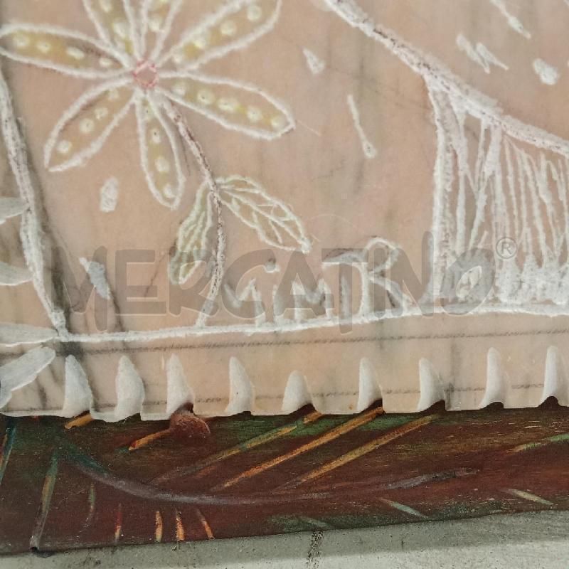 QUADRO VOLTO PADRE PIO INCISO A MANO MIMÌ ROMANO  | Mercatino dell'Usato San giorgio del sannio 5