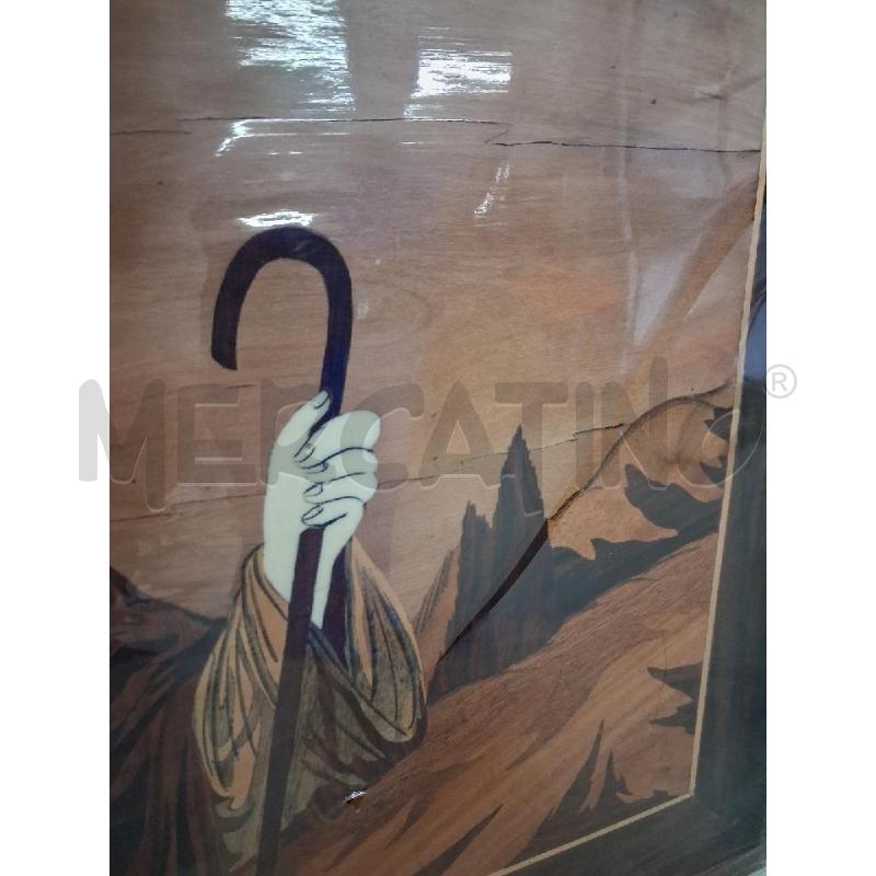 QUADRO VOTIVO GESÙ VARI LEGNI ARTIGIANALE  | Mercatino dell'Usato San giorgio del sannio 5