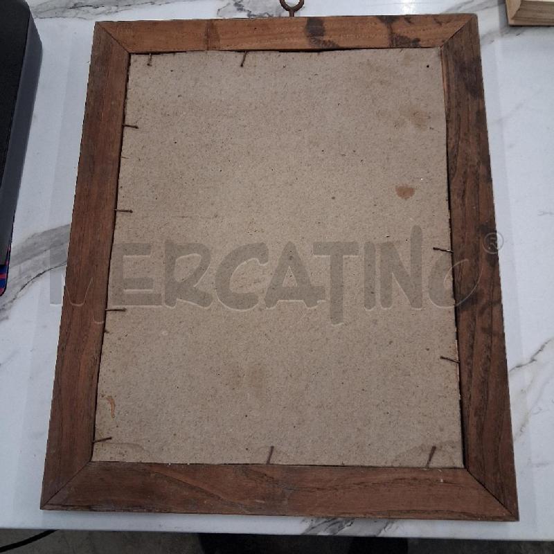QUADRO  C LEGNO STAMPA VECCHIA MURILLO L'IMMACOLATA  | Mercatino dell'Usato San giorgio del sannio 2