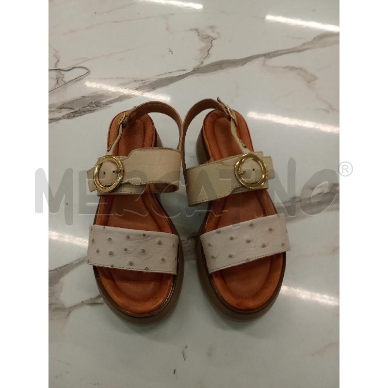 SANDALI DONNA BEIGE VALLEVERDE | Mercatino dell'Usato San giorgio del sannio 1