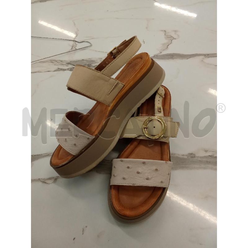 SANDALI DONNA BEIGE VALLEVERDE | Mercatino dell'Usato San giorgio del sannio 2