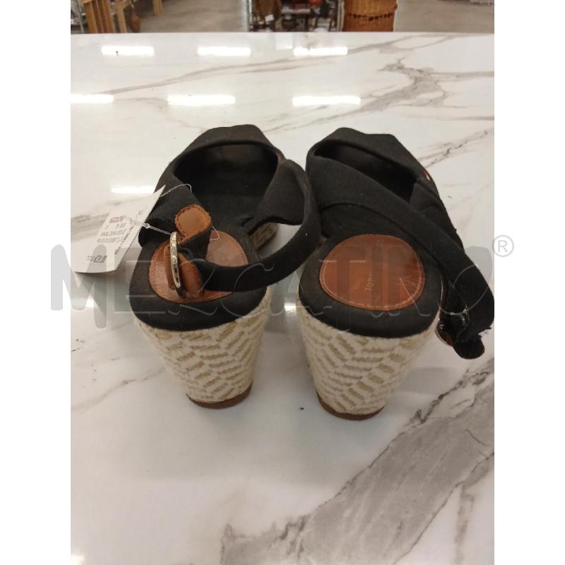 SANDALI DONNA NERI ZEPPA PUNTA SCOPERTA TOMMY HILFIGER | Mercatino dell'Usato San giorgio del sannio 2