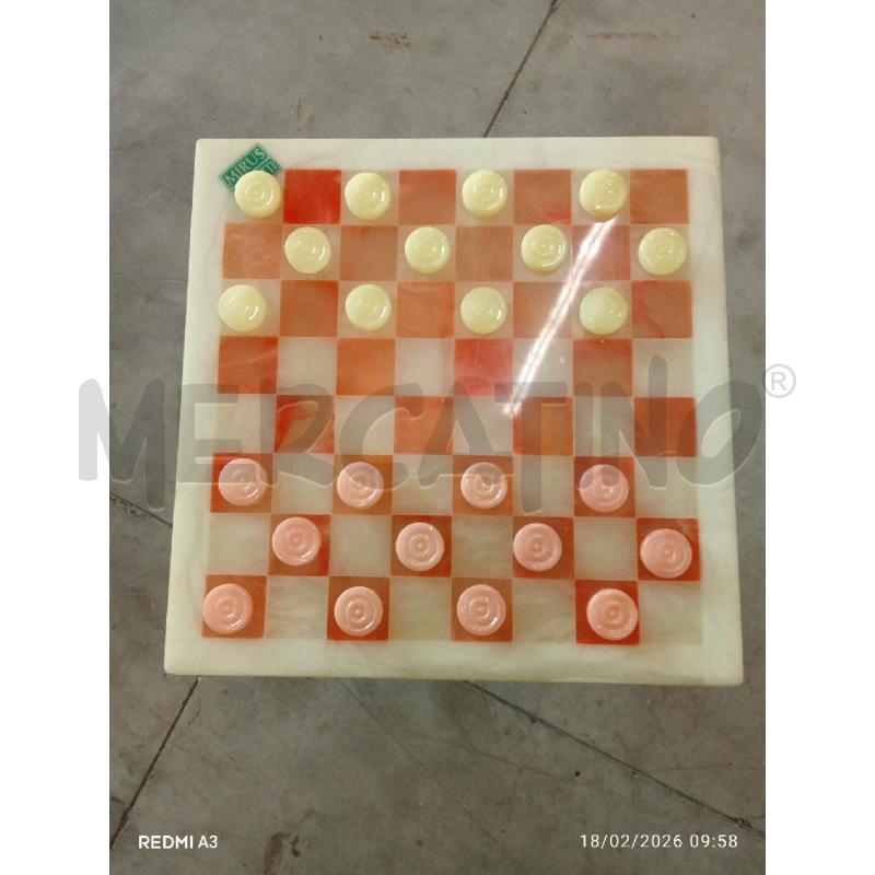 SCACCHIERA MIRUS OGGETTI COLORE ALABASTRO  | Mercatino dell'Usato San giorgio del sannio 2