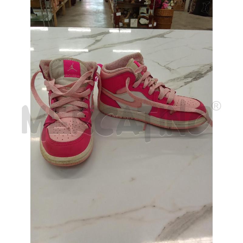 SCARPE BAMBINA AIR JORDAN NIKE FUCISA BIANCHE ROSA  | Mercatino dell'Usato San giorgio del sannio 2