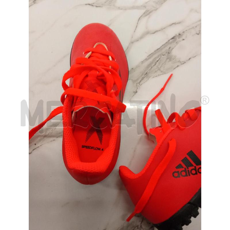 SCARPE BAMBINO ARANCIONI FLUO CALCIO ADIDAS  | Mercatino dell'Usato San giorgio del sannio 3