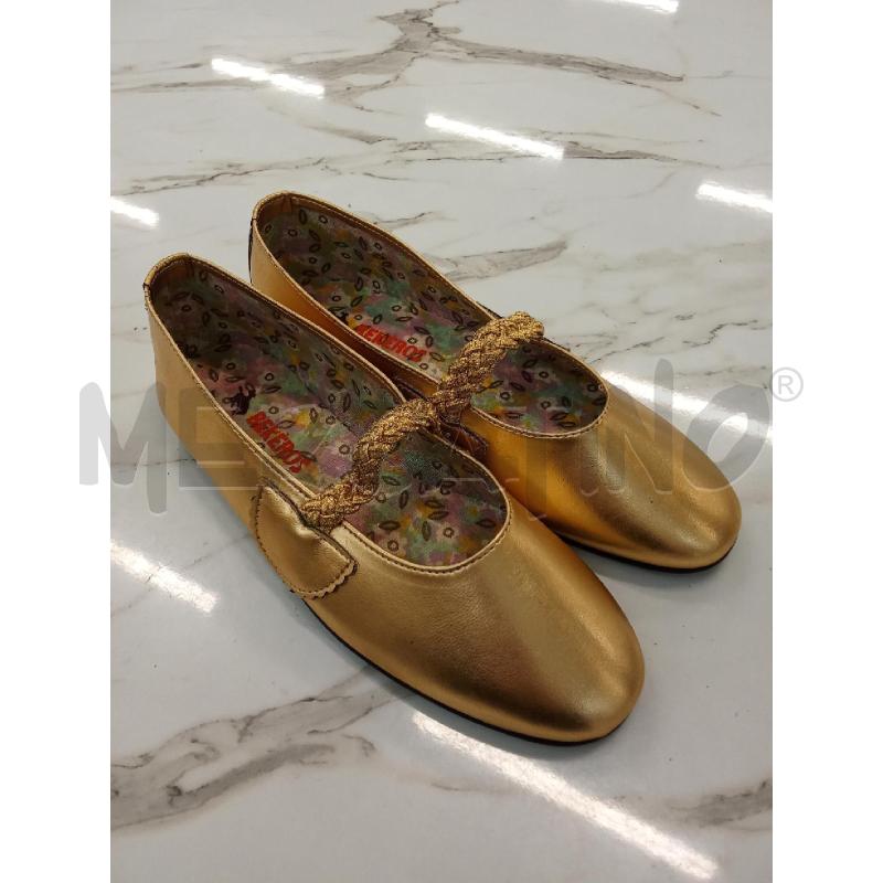 SCARPE BAMBINO BALLERINE ORO BEKEROS 34  | Mercatino dell'Usato San giorgio del sannio 2