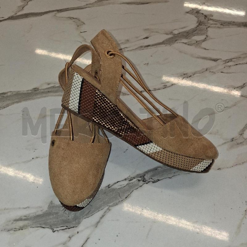 SCARPE DONNA BEIGE ZEPPA CORDA COLORATA MARRONE RUGGINE WRANGLER  | Mercatino dell'Usato San giorgio del sannio 2