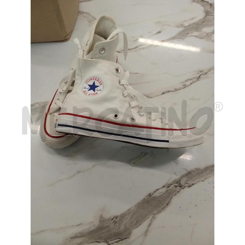 SCARPE DONNA BIANCHE ALTE CLASSICHE CONVERSE  | Mercatino dell'Usato San giorgio del sannio 2