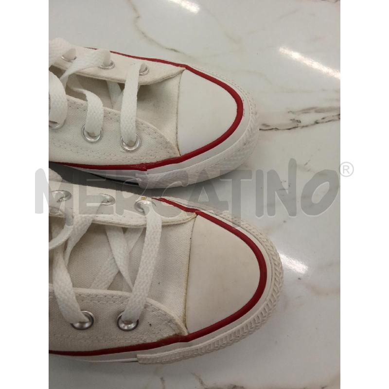 SCARPE DONNA BIANCHE ALTE CLASSICHE CONVERSE  | Mercatino dell'Usato San giorgio del sannio 4