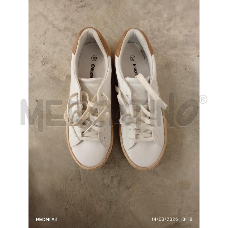 SCARPE DONNA BIANCHE INS.BEIGE GRACELAND | Mercatino dell'Usato San giorgio del sannio 2