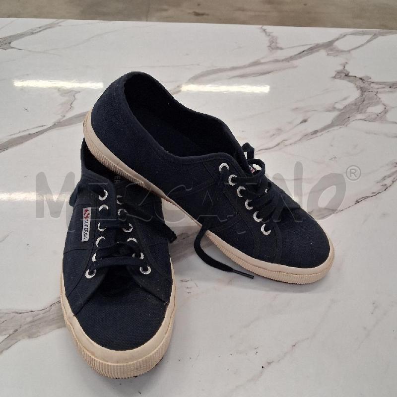 SCARPE DONNA BLU SUPERGA SUOLA BIANCA  | Mercatino dell'Usato San giorgio del sannio 2