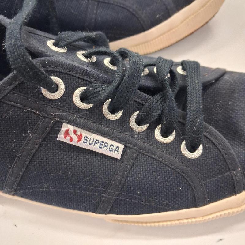SCARPE DONNA BLU SUPERGA SUOLA BIANCA  | Mercatino dell'Usato San giorgio del sannio 4