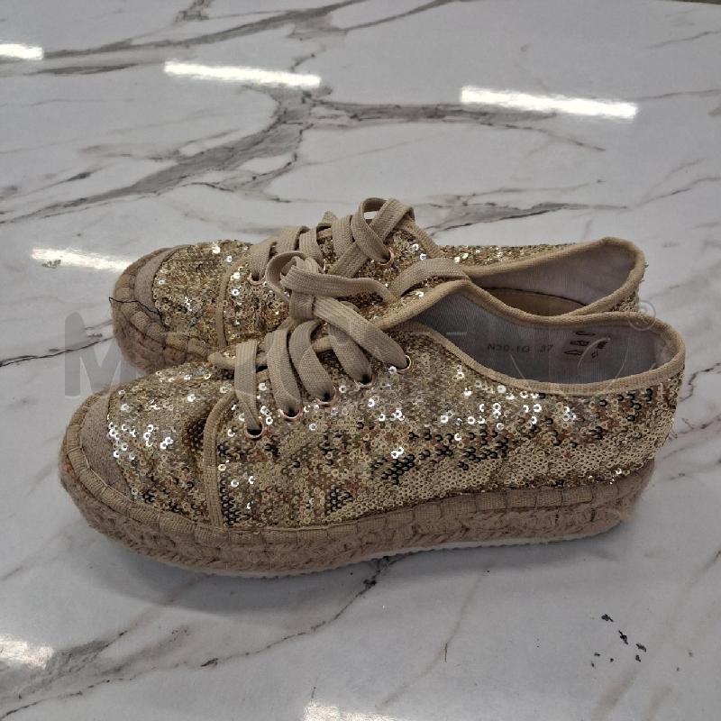 SCARPE DONNA ESPARILLAS TELA DORATE PILLETES  | Mercatino dell'Usato San giorgio del sannio 2