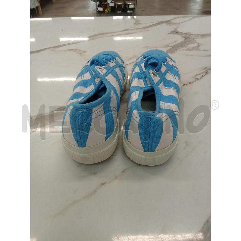 SCARPE DONNA FANTASIA RIGHE CELESTE BIANCO FOOTBALL FANS BY SUPERGA  | Mercatino dell'Usato San giorgio del sannio 4