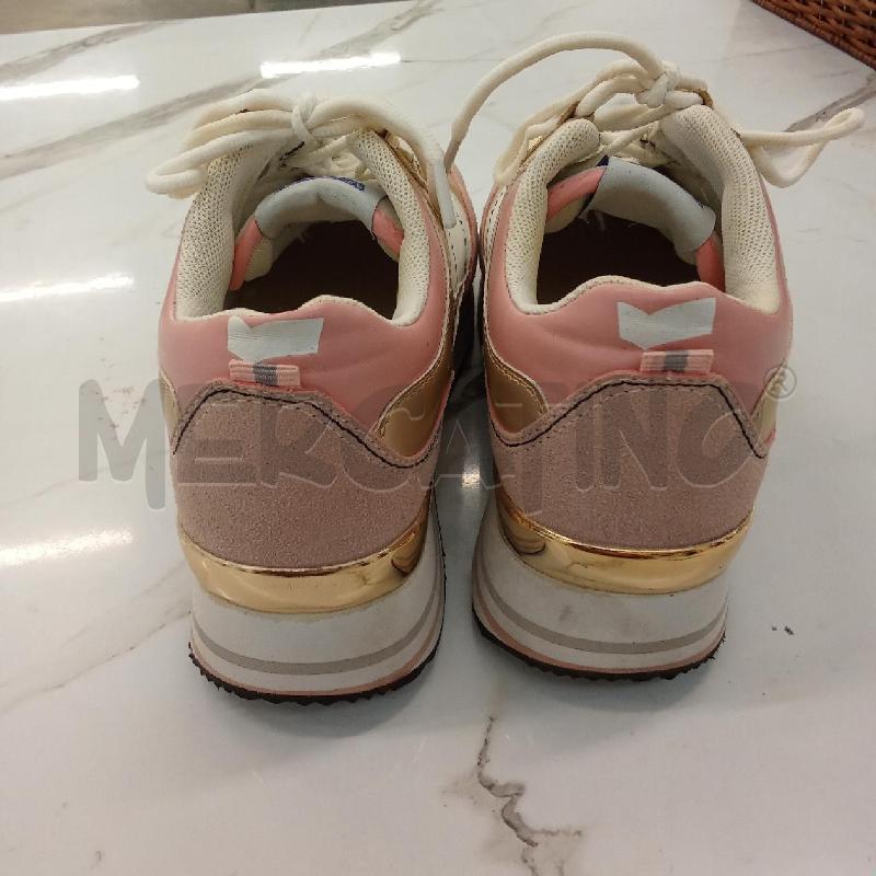 SCARPE DONNA GINNICHE ROSA BIANCHE BEIJE GAS  | Mercatino dell'Usato San giorgio del sannio 4