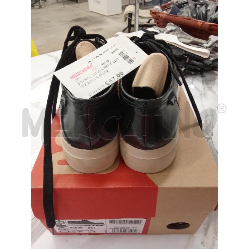SCARPE DONNA NERE LUCIDE SUOLA BEIGE CAMPER | Mercatino dell'Usato San giorgio del sannio 2