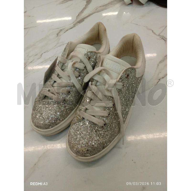 SCARPE DONNA PINKO UP PAILLETTES ARGENTATE SUOLA BIANCA | Mercatino dell'Usato San giorgio del sannio 1