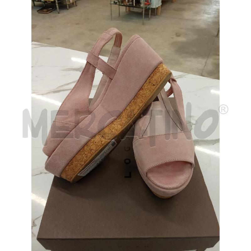 SCARPE DONNA ROSA CAMOSCIO LOGAN ZEPPA PAGLIA  | Mercatino dell'Usato San giorgio del sannio 2
