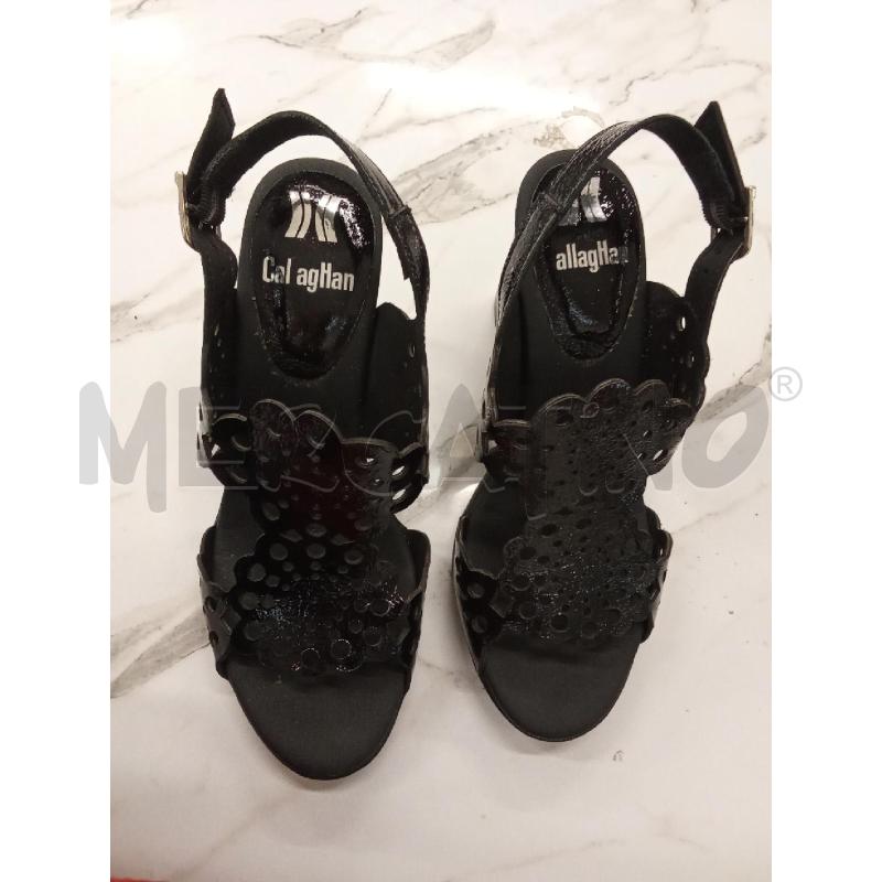 SCARPE DONNA SANDALI NERI VERNICIATI CALLAGHAN  | Mercatino dell'Usato San giorgio del sannio 5