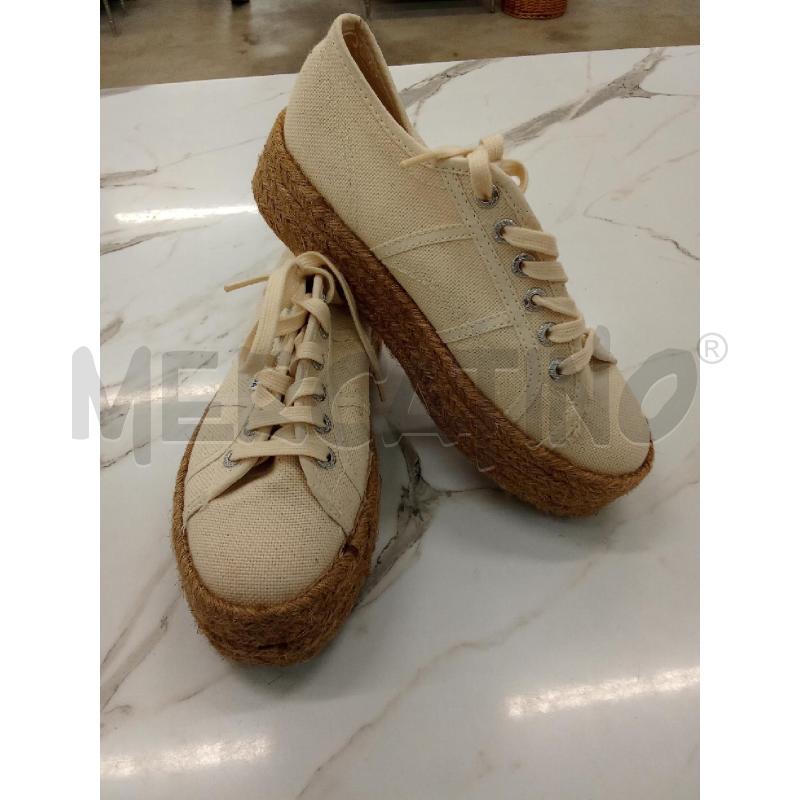 SCARPE DONNA SUPERGA ECRU PLATAUX DI CORDA  | Mercatino dell'Usato San giorgio del sannio 2