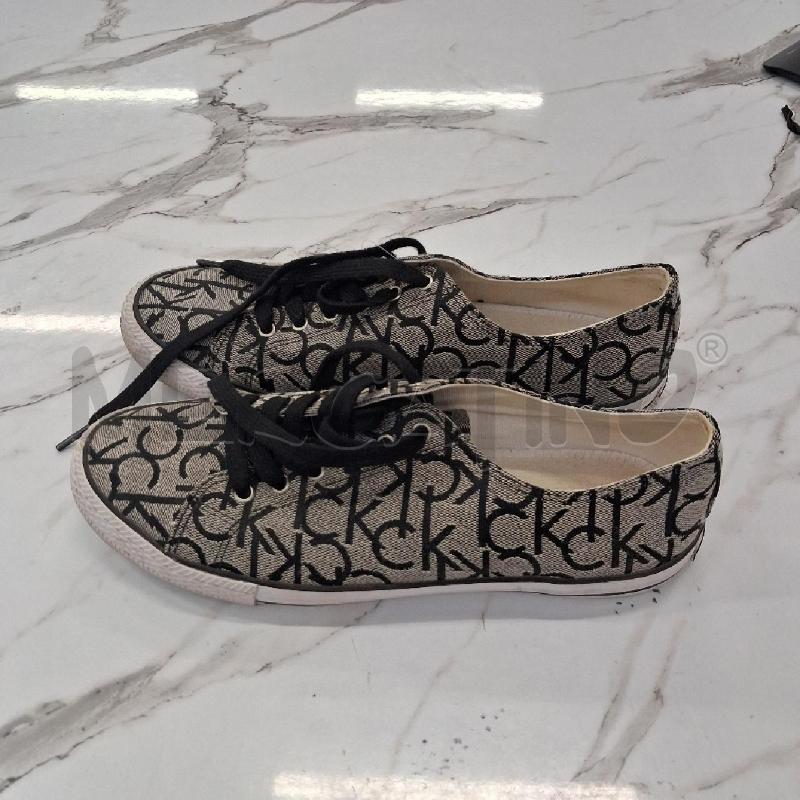 SCARPE DONNA TOMAIA IN TESSUTO MONGRAM CK NERO E GRIGIO  | Mercatino dell'Usato San giorgio del sannio 2