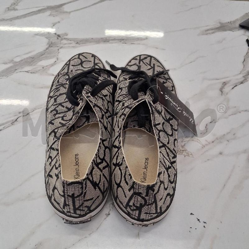 SCARPE DONNA TOMAIA IN TESSUTO MONGRAM CK NERO E GRIGIO  | Mercatino dell'Usato San giorgio del sannio 3