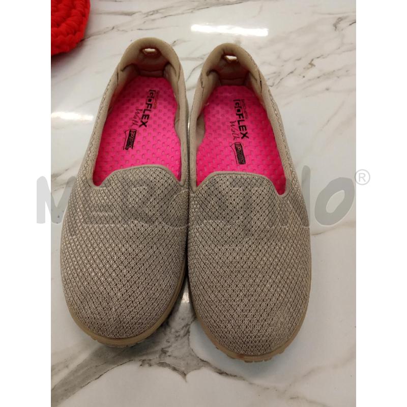 SCARPE DONNA TORTORA CHIARO MOCASSINI GOFLEX  | Mercatino dell'Usato San giorgio del sannio 1