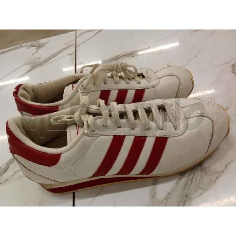 SCARPE UOMO ADIDAS BIANCHE ROSSE  | Mercatino dell'Usato San giorgio del sannio 1