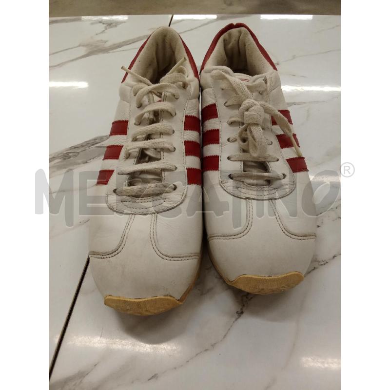 SCARPE UOMO ADIDAS BIANCHE ROSSE  | Mercatino dell'Usato San giorgio del sannio 3