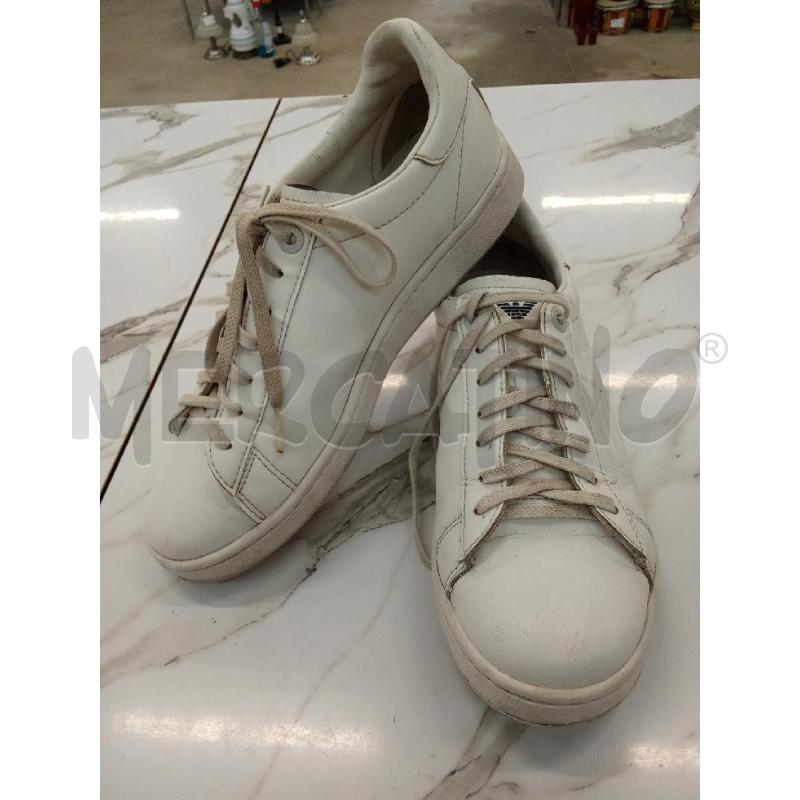 SCARPE UOMO BIANCHE SNEAKERS EMPORIO ARMANI  | Mercatino dell'Usato San giorgio del sannio 1